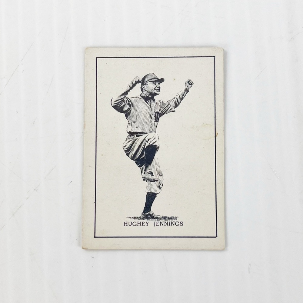 Vintage 1950 Callahan Hall of Fame Hughey Jennings Baseball Trading Card